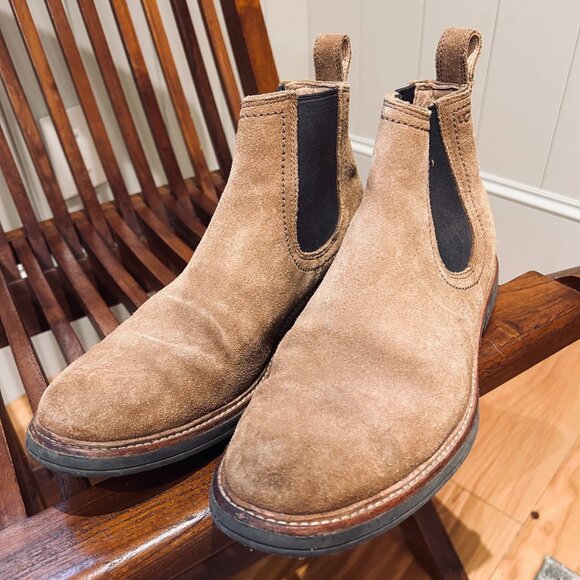 UGG Baldvin Chelsea Boots Suede Chestnut Brown Pull On Casual Mens 7 US Womens 9 main image 6